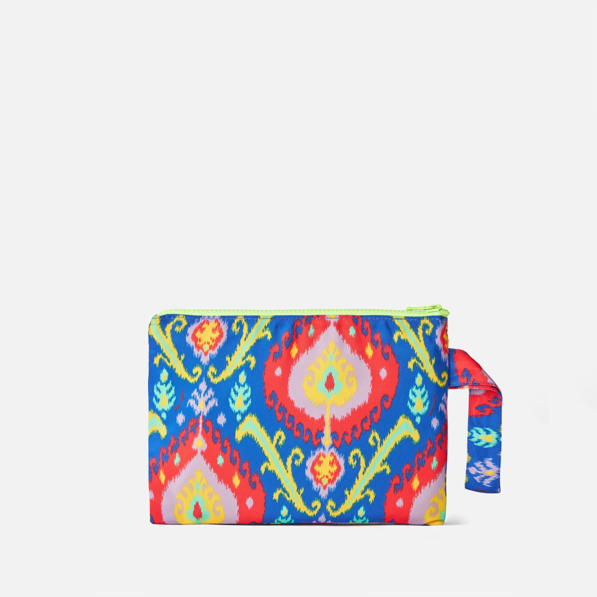 Pareasy-zakje van nylon met ikat-print.