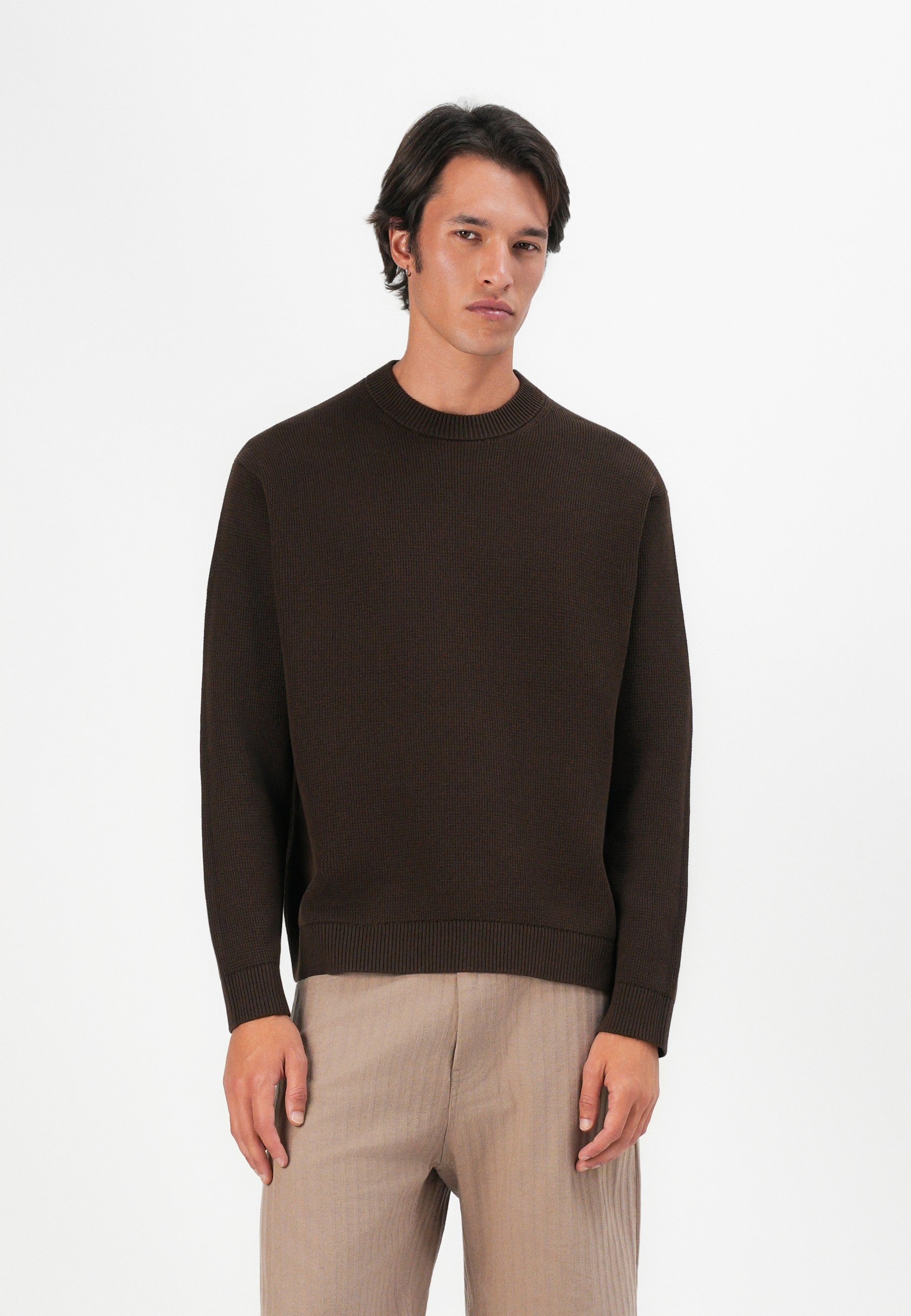 Selected Homme SLHDANE CREW NECK - Jumper - demitasse