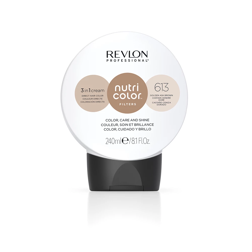 Barva za lase Nutri Color Filters, zlato pepelnato rjava, 240 ml - Revlon Professional