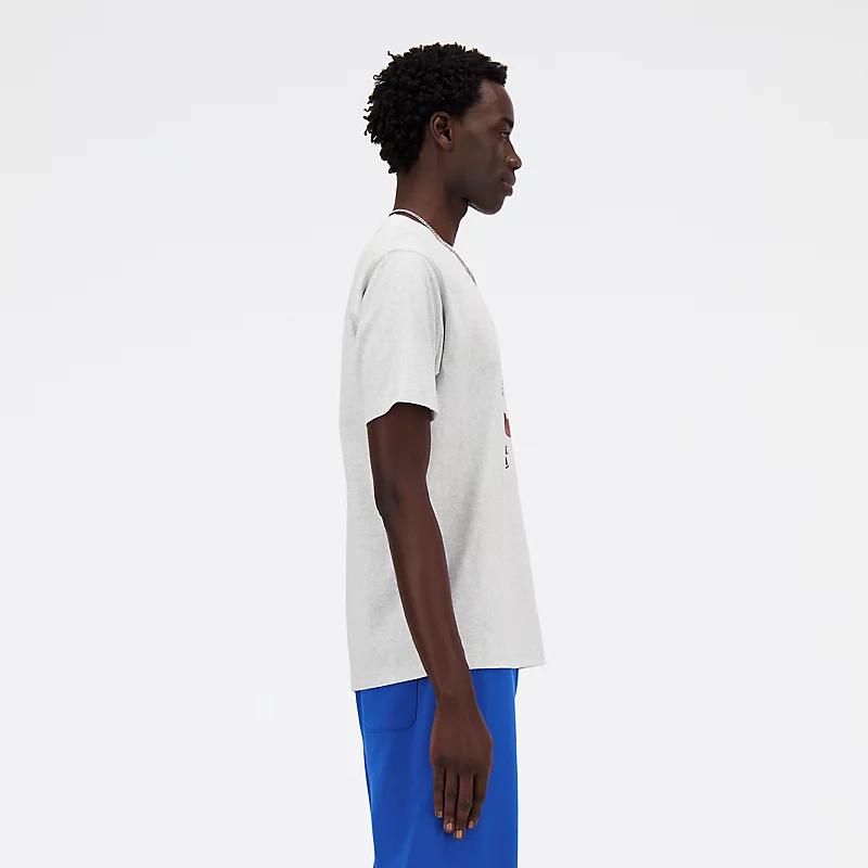 Sportief T-shirt voor heren in atletische stijl - ASH HEATHER