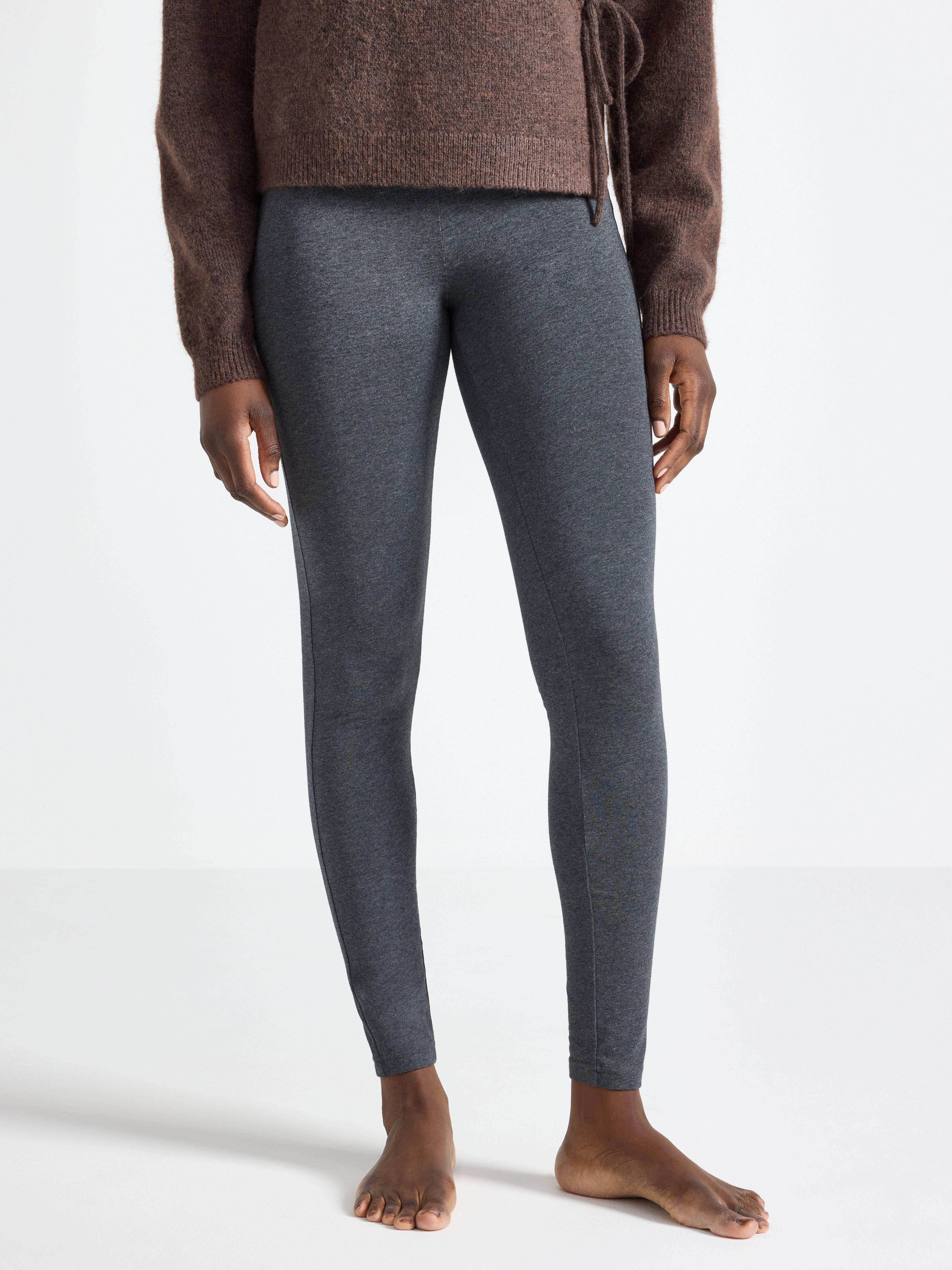 Leggings gris oscuro jaspeado