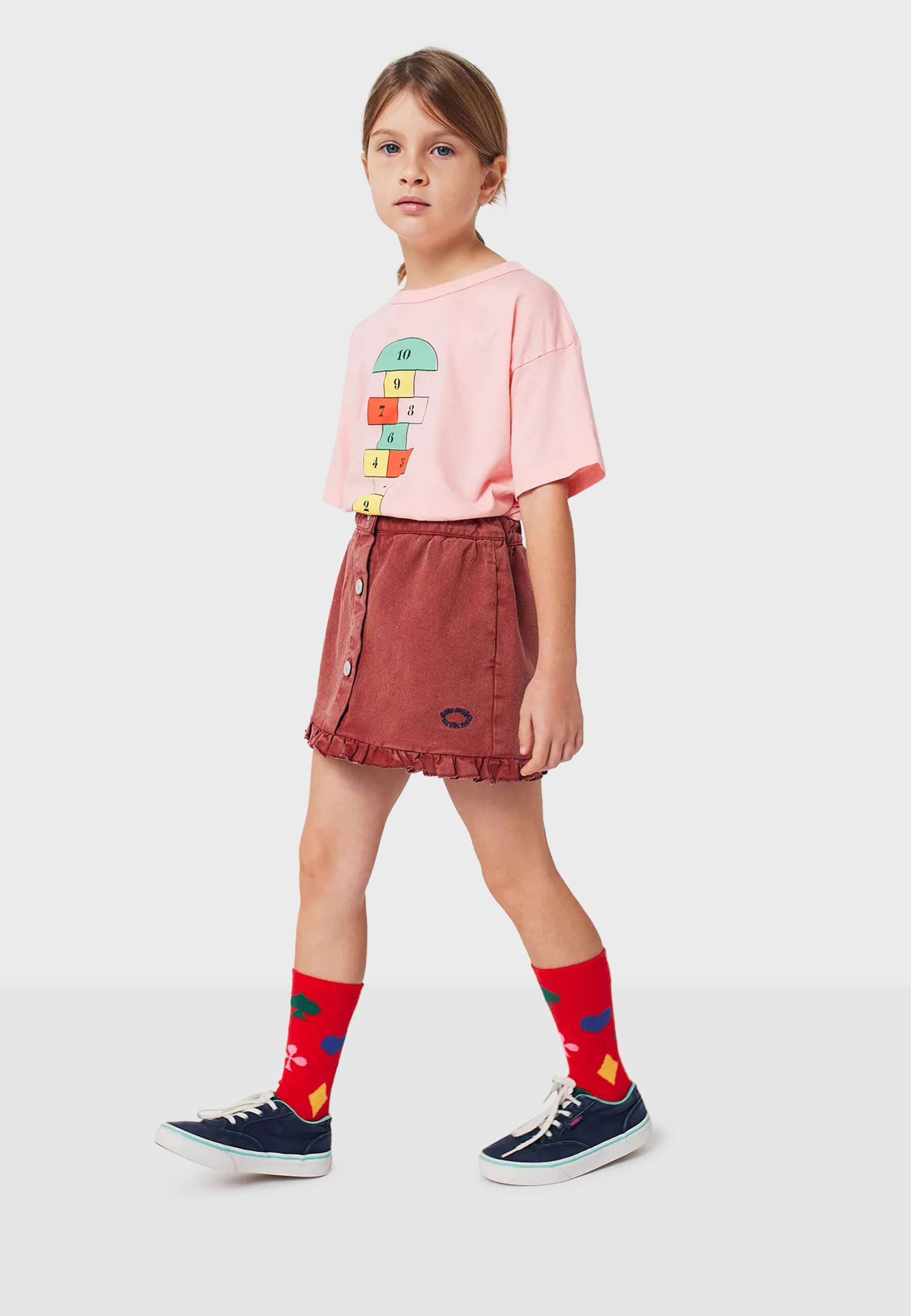 Bobo sceglie HOPSCOTCH UNISEX - T-shirt stampata - rosa chiaro