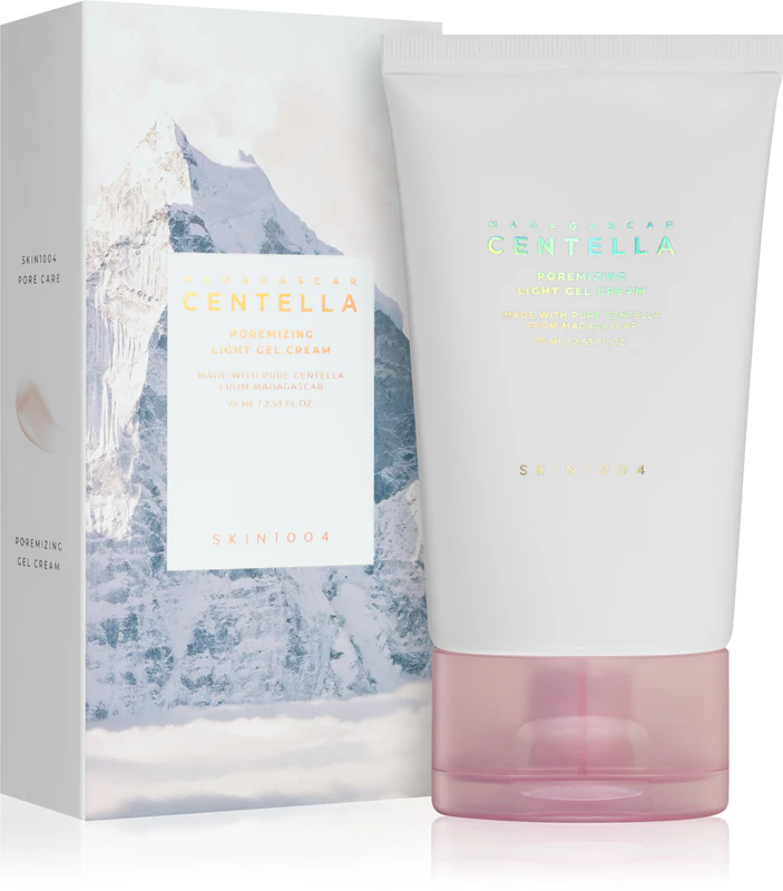 SKIN1004 Madagascar Centella Poremizing Light Gel Cream: um creme-gel leve para suavizar a pele e reduzir os poros.