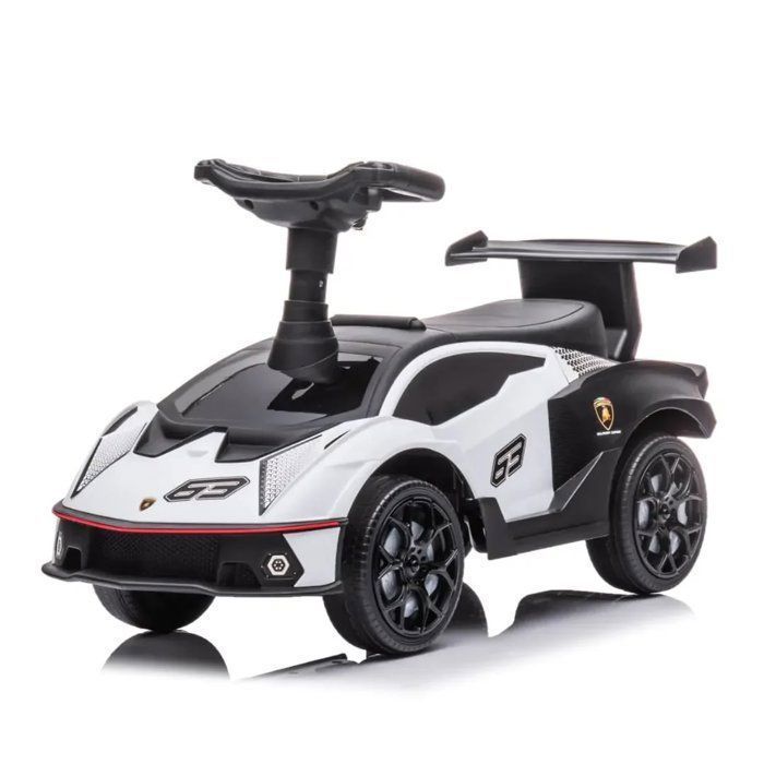 LAMBORGHINI Essenza SCV12 Voiture Porteur Enfant - Blanc - 1 à 3 ans - Licence Officielle - Klaxon - Max 25kg