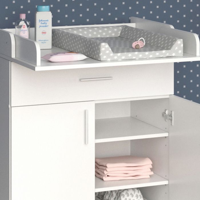 Commode à langer Lena 75x100cm Blanc Vicco 37863