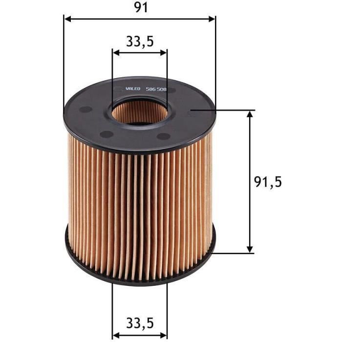 Oil filter - VALEO - 586508 - FLT HUI REN ESPACE IV 2.2