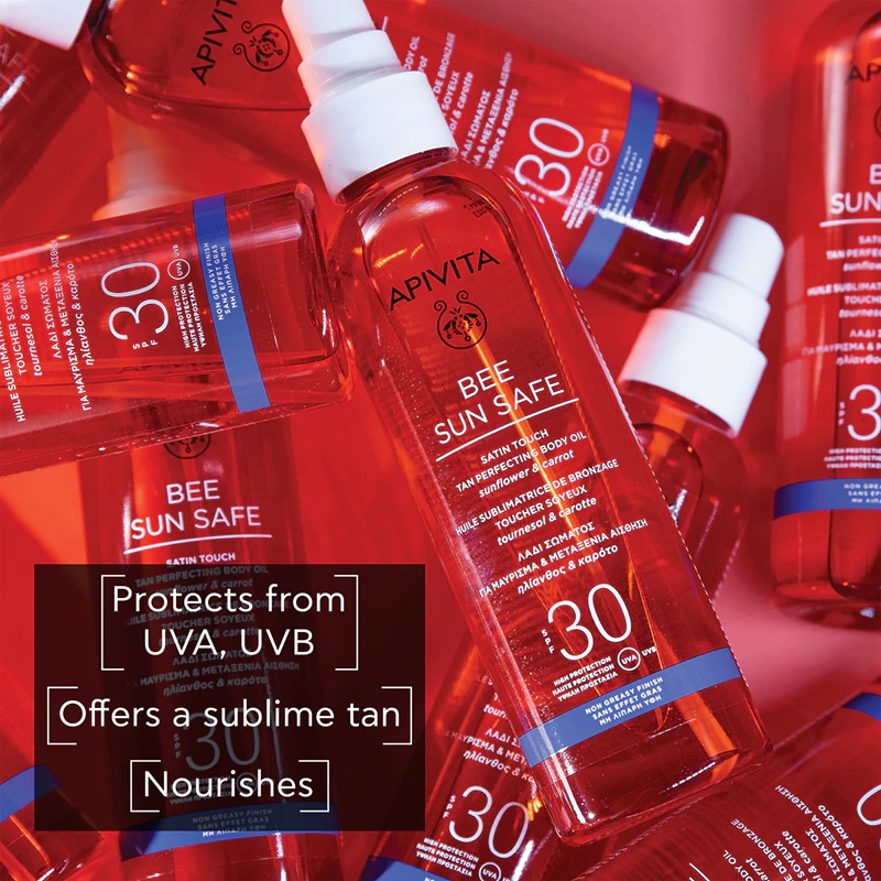 Apivita Bee Sun Safe Satin Touch eļļa SPF30