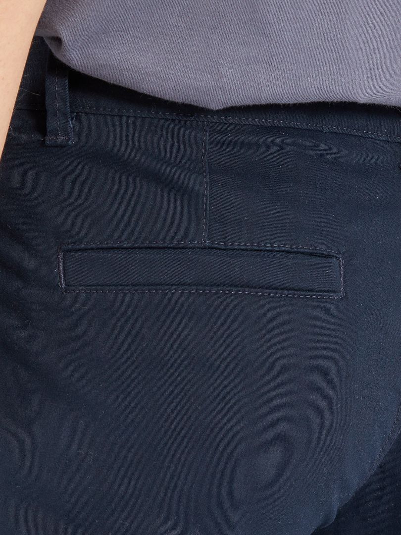 Calça chino de corte regular L32 - azul