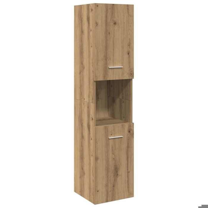 Bonne qualité - Armoire de rangement Armoire de salle de bain et WC - BONNIE - suspendue chêne artisanal 30x30x130cm DECO M1264011