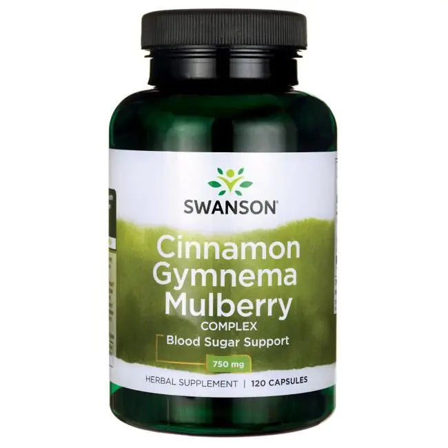 Swanson Kompleks Cynamonu, Gymnemy i Morwy Kapsułki