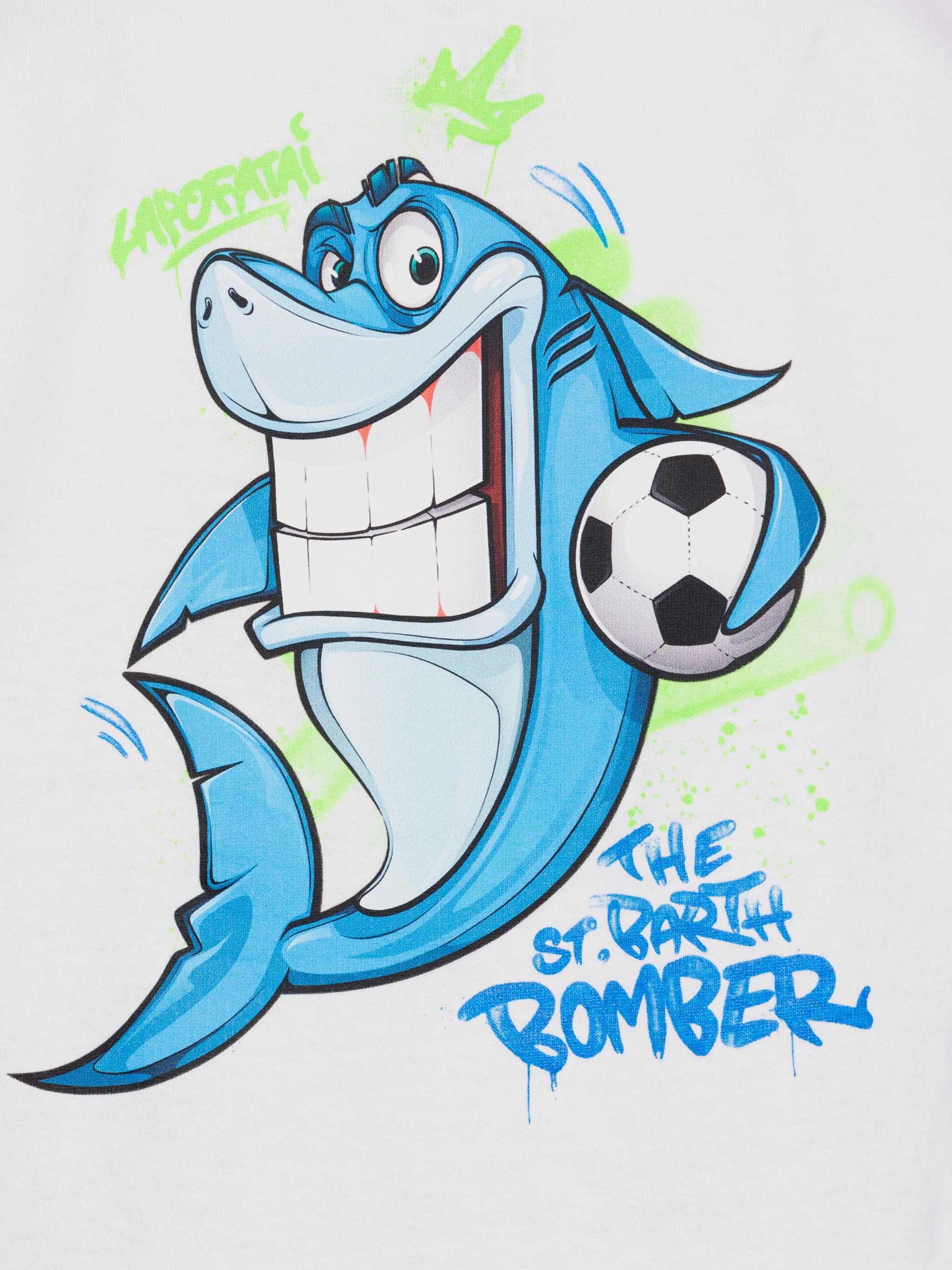 T-shirt in cotone con stampa Cryptopuppets squalo | CRYPTOPUPPETS SPEC