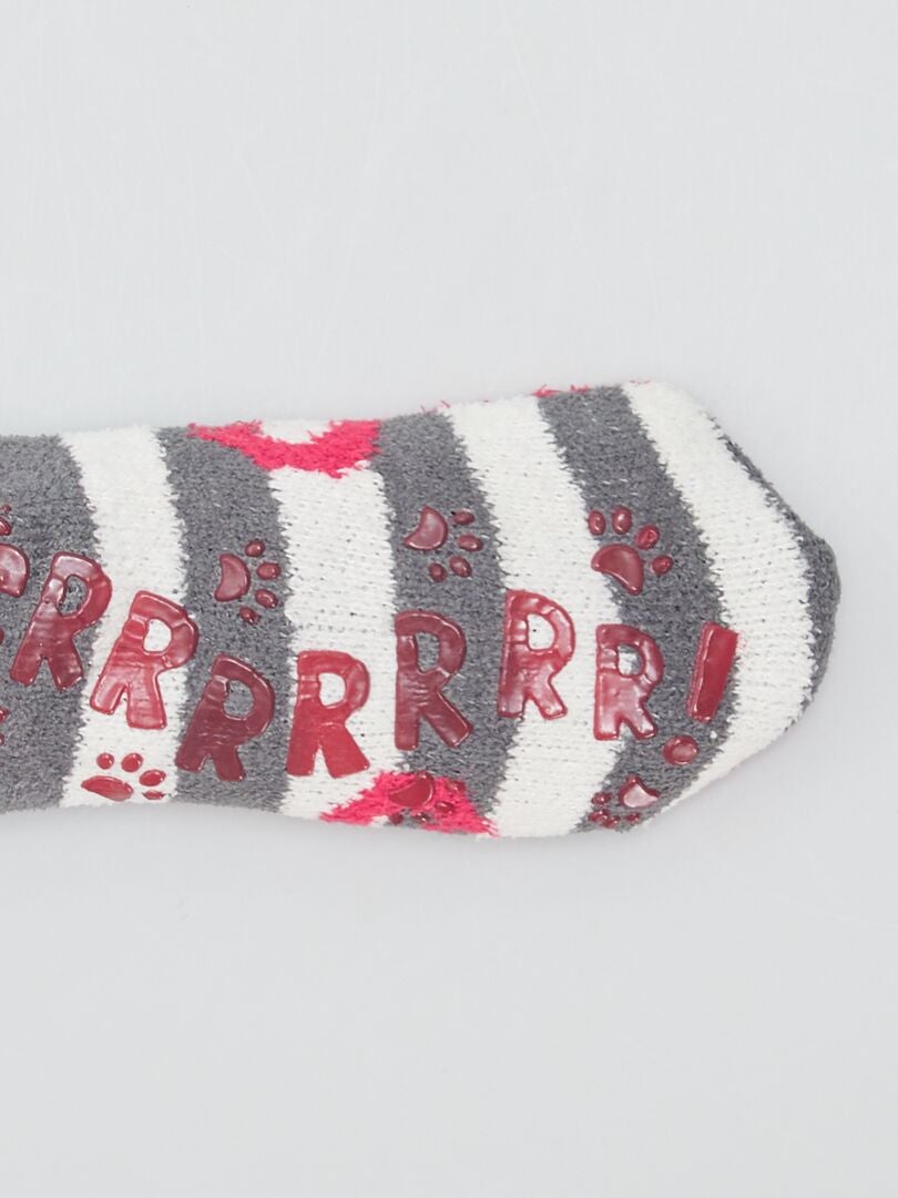 Sokslippers - ROOD