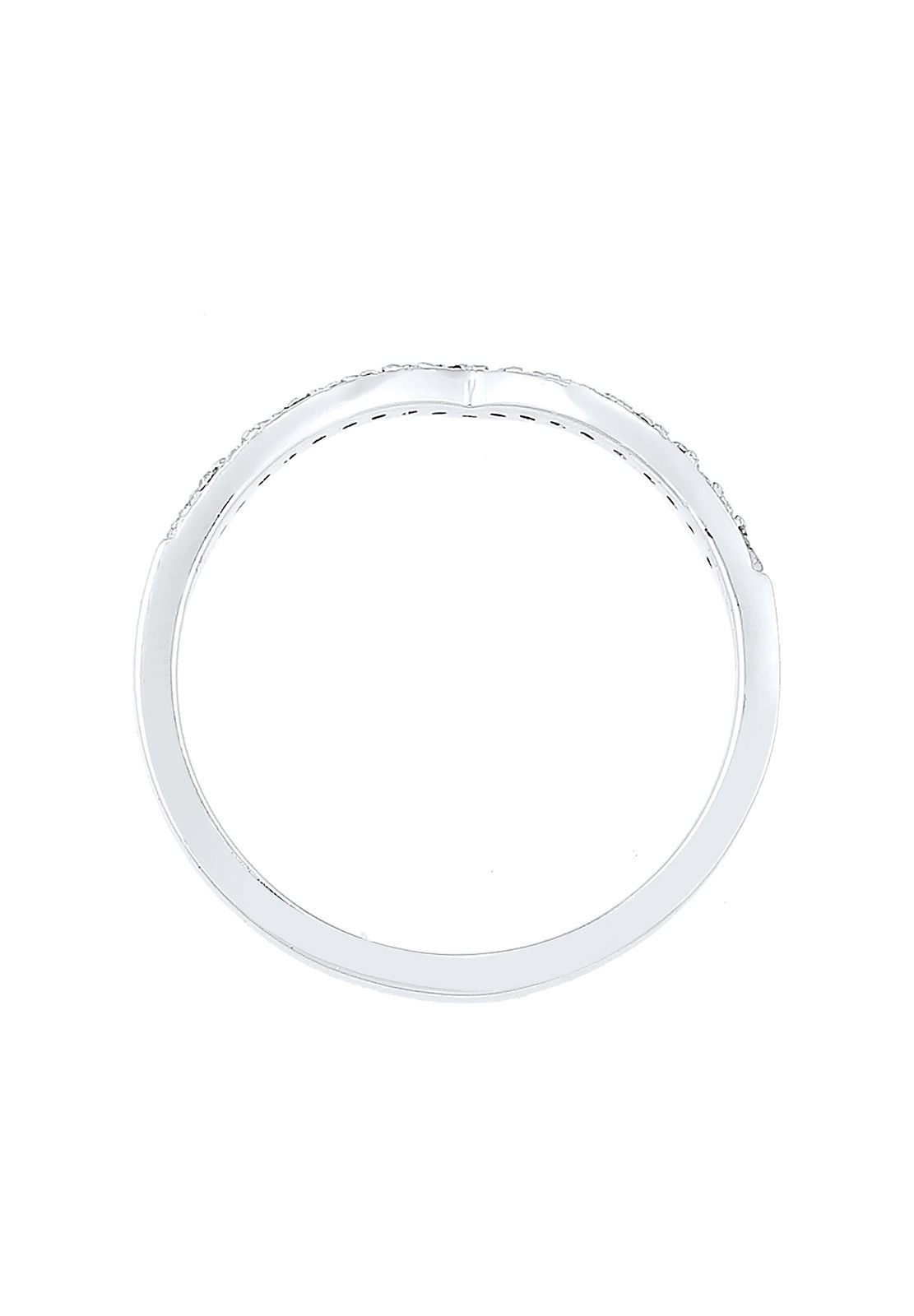 Elli Forme V Géométrique Cristaux 925 Argent