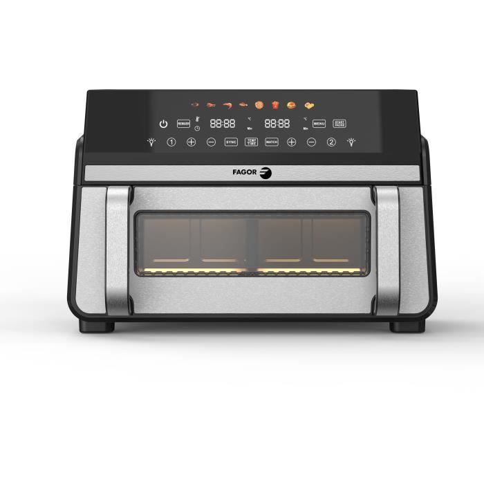 Air fryer - FAGOR - FG10AF - 11L - 2400W - Double tank - Digital display - 8 programs - Family size air fryer