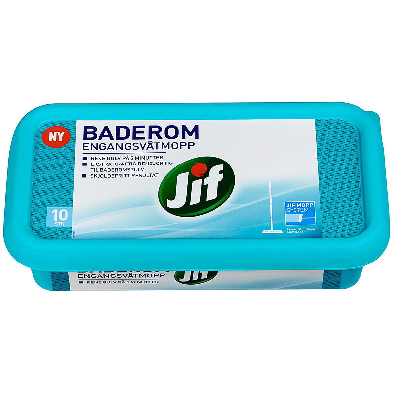 Jif wegwerpmoppen (10 stuks) Jif badkamer