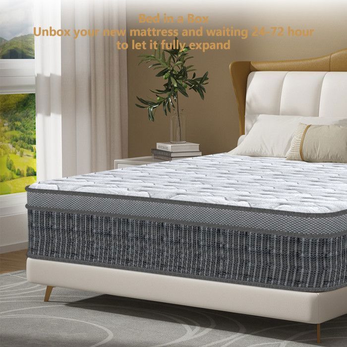 Mattress 160x200 - 28 cm thick - Oeko-TEX certified - Ergonomic - Medium firm - Skin-friendly - Breathable