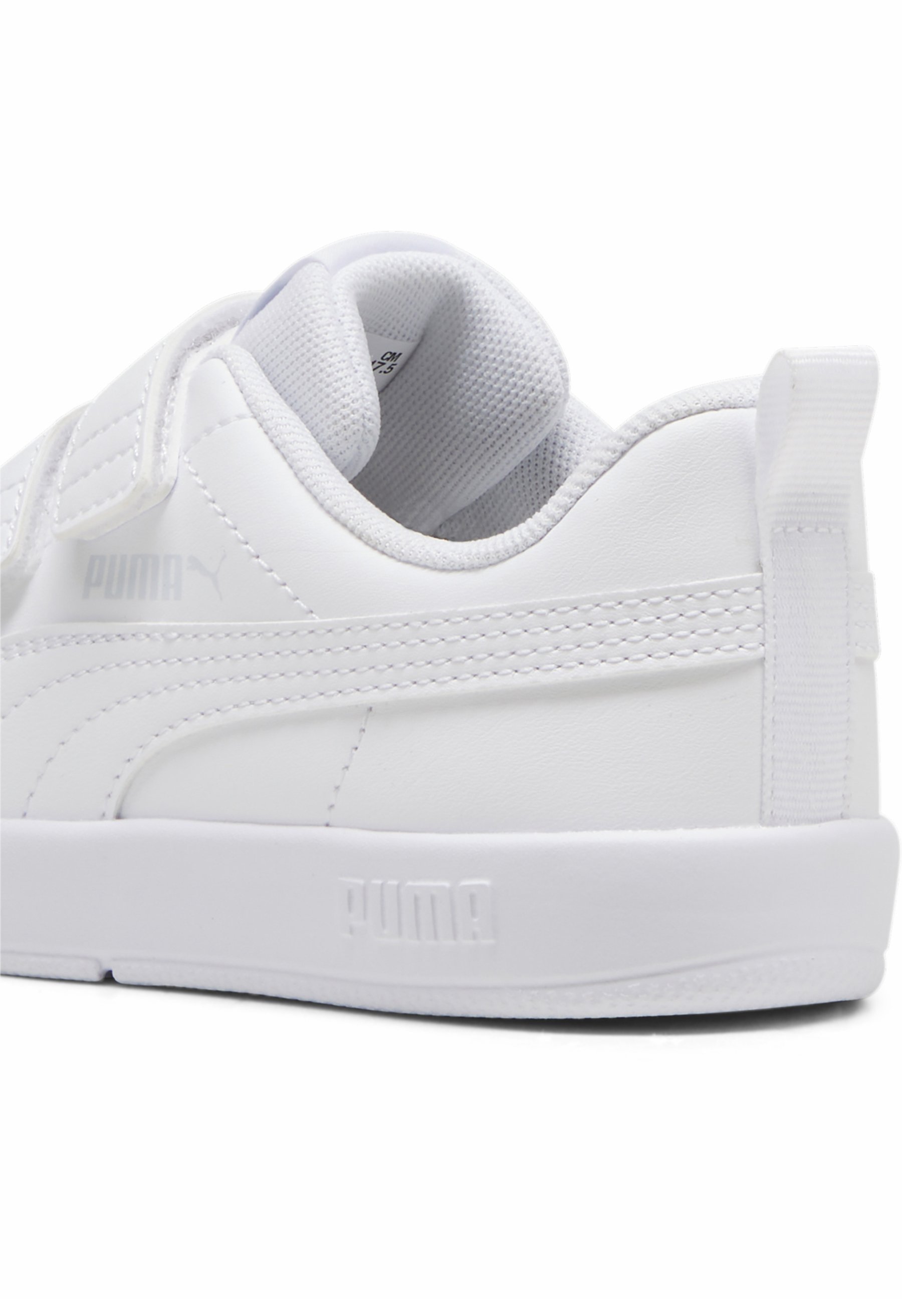 Puma COURTFLEX V3 UNISEXE - Chaussures de running sur route - blanc argenté brume