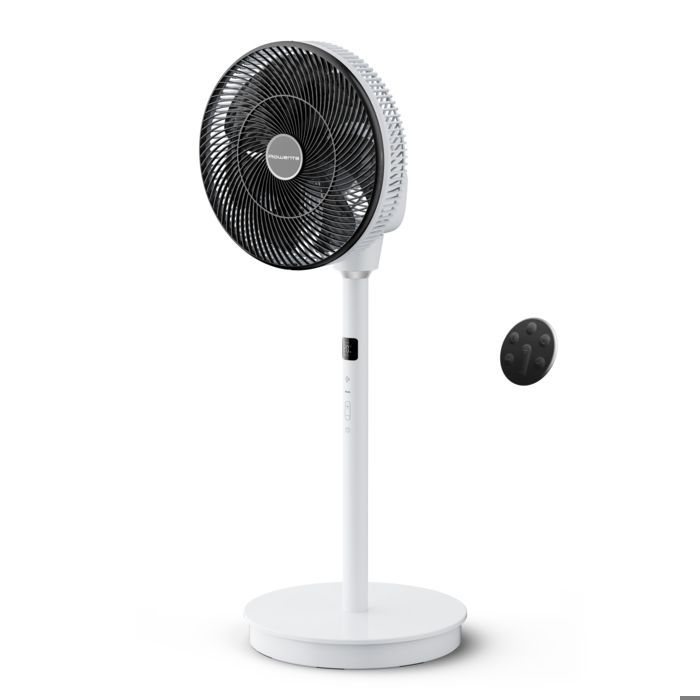 Ventilador de pedestal Rowenta Turbo Swift Silence, compacto, silencioso, QV5040F0