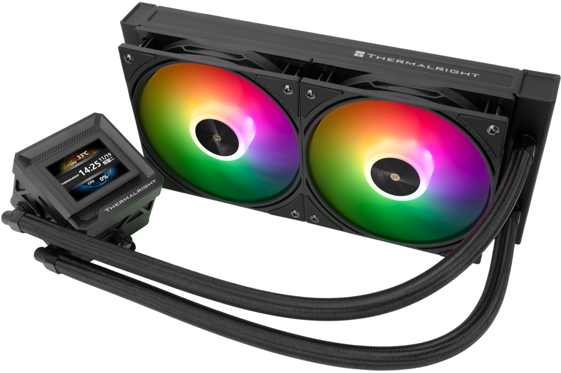 THERMALRIGHT - Frozen Warframe 240 SE - Raffreddamento a liquido AIO - Ventole da 120 mm - Display ARGB - Nero