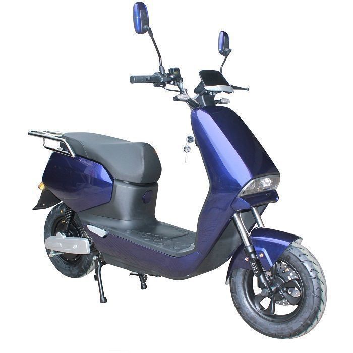 EUROCKA | Patinete eléctrico Zion Blue con batería de litio extraíble y autonomía de 60 km