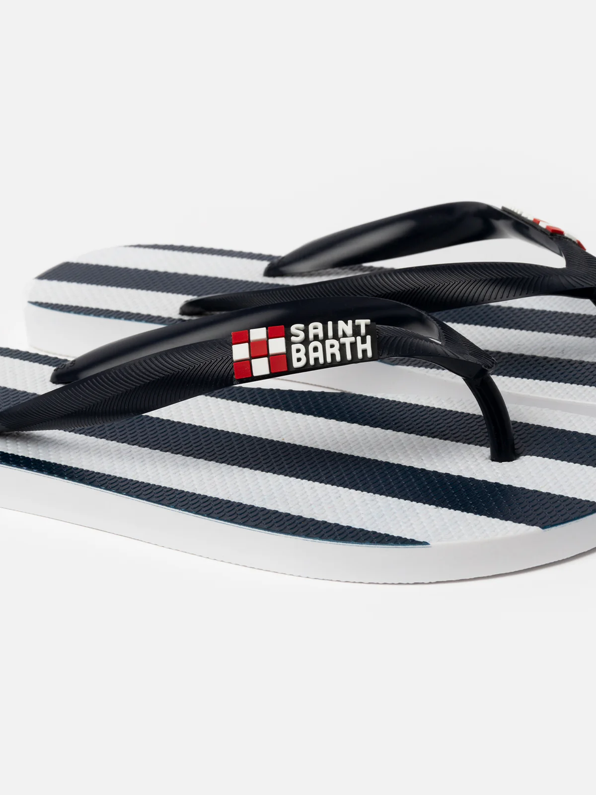 Tommy gestreifte Flip-Flops