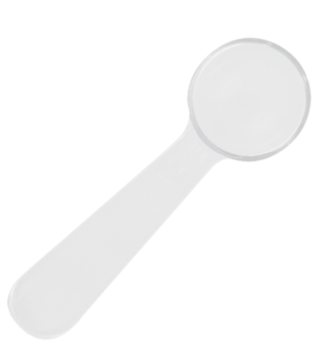 Cuillère doseuse en plastique ivoire 2 ml