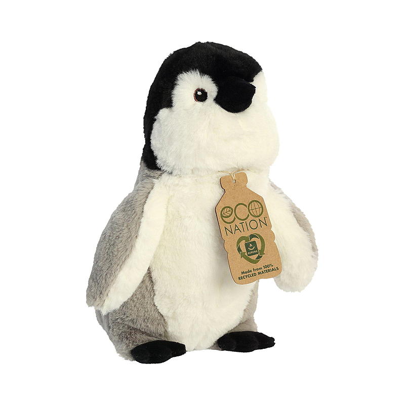 Peluche FunToys de 20 cm, pingüino, ecológico