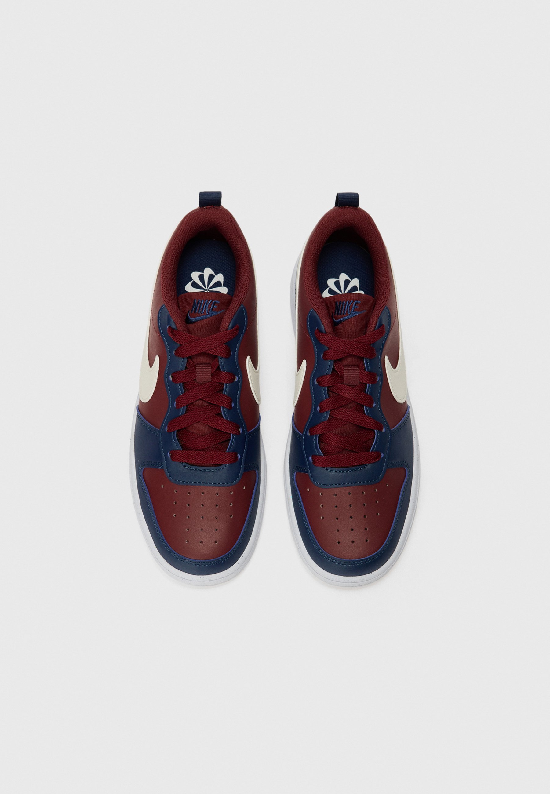 Nike Sportswear COURT BOROUGH LOW UNISEX - Sneakers - rood/zacht parelmoer/donkerblauw/wit