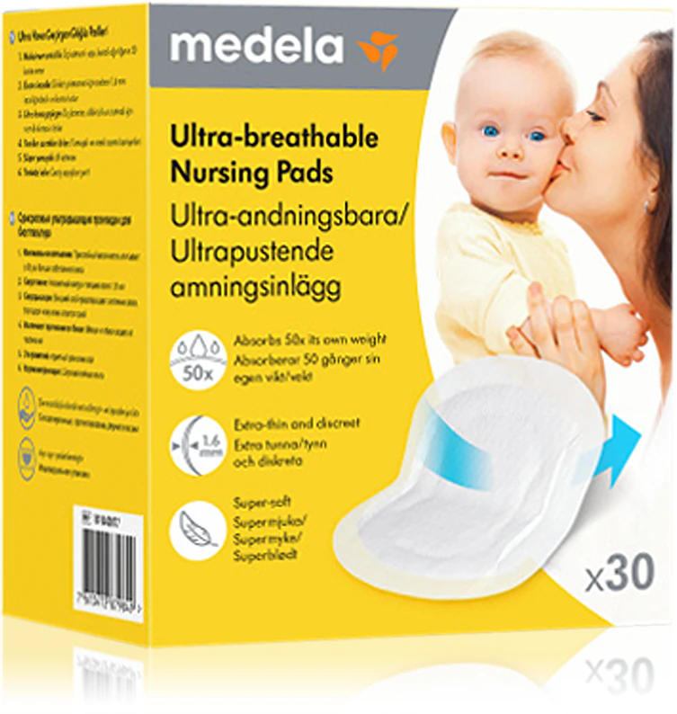 Medela ultra-ademende zoogkompressen, wegwerpbare ultra-ademende zoogkompressen