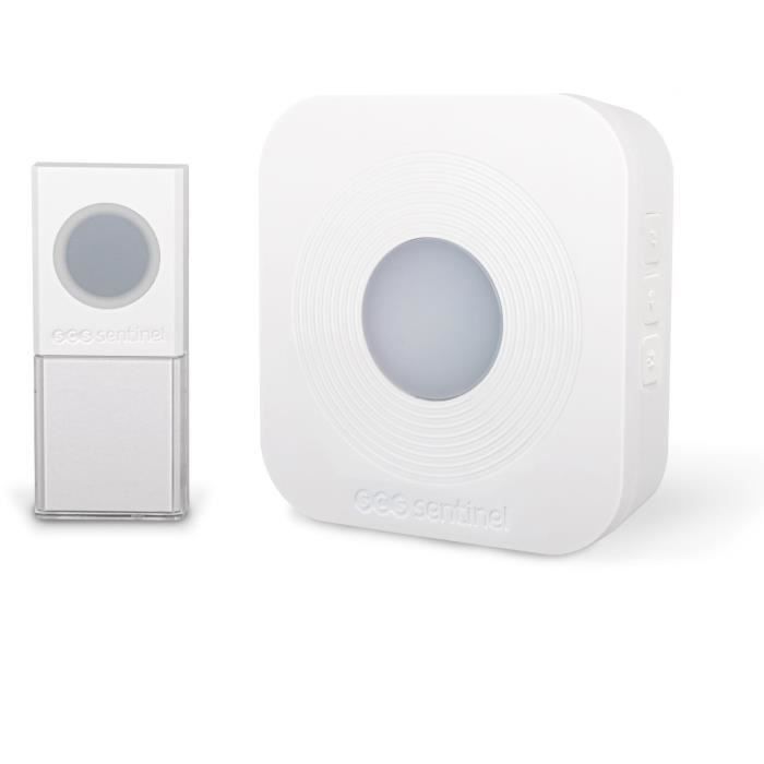 Campanello senza fili - SCS SENTINEL - 200 metri - SimplyBell - Bianco