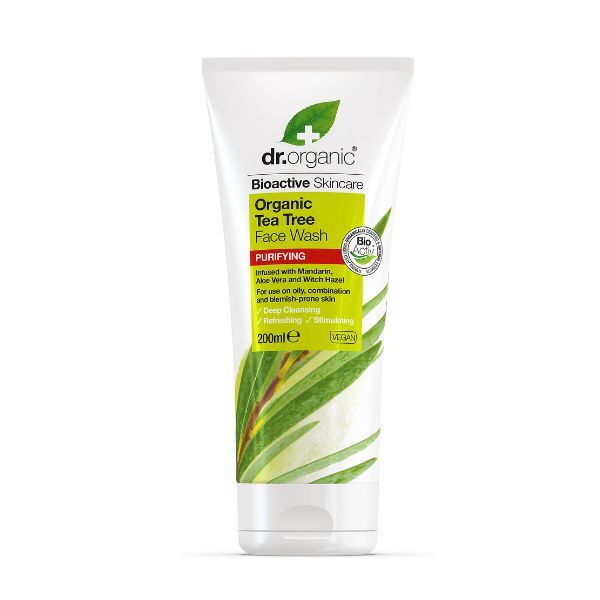 Detergente viso Dr Organic Tea Tree 200 ml