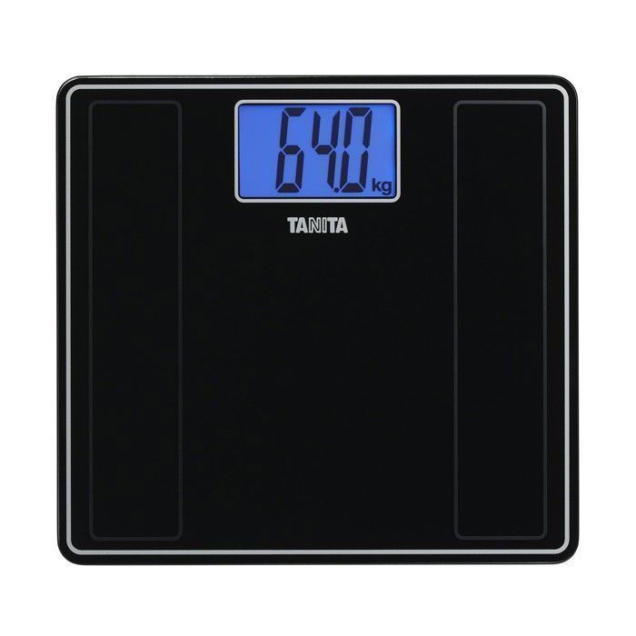 TANITA - HD-382 – Pèse-personne - Design ultra-fin, écran extra-large - 150 kg - Noir