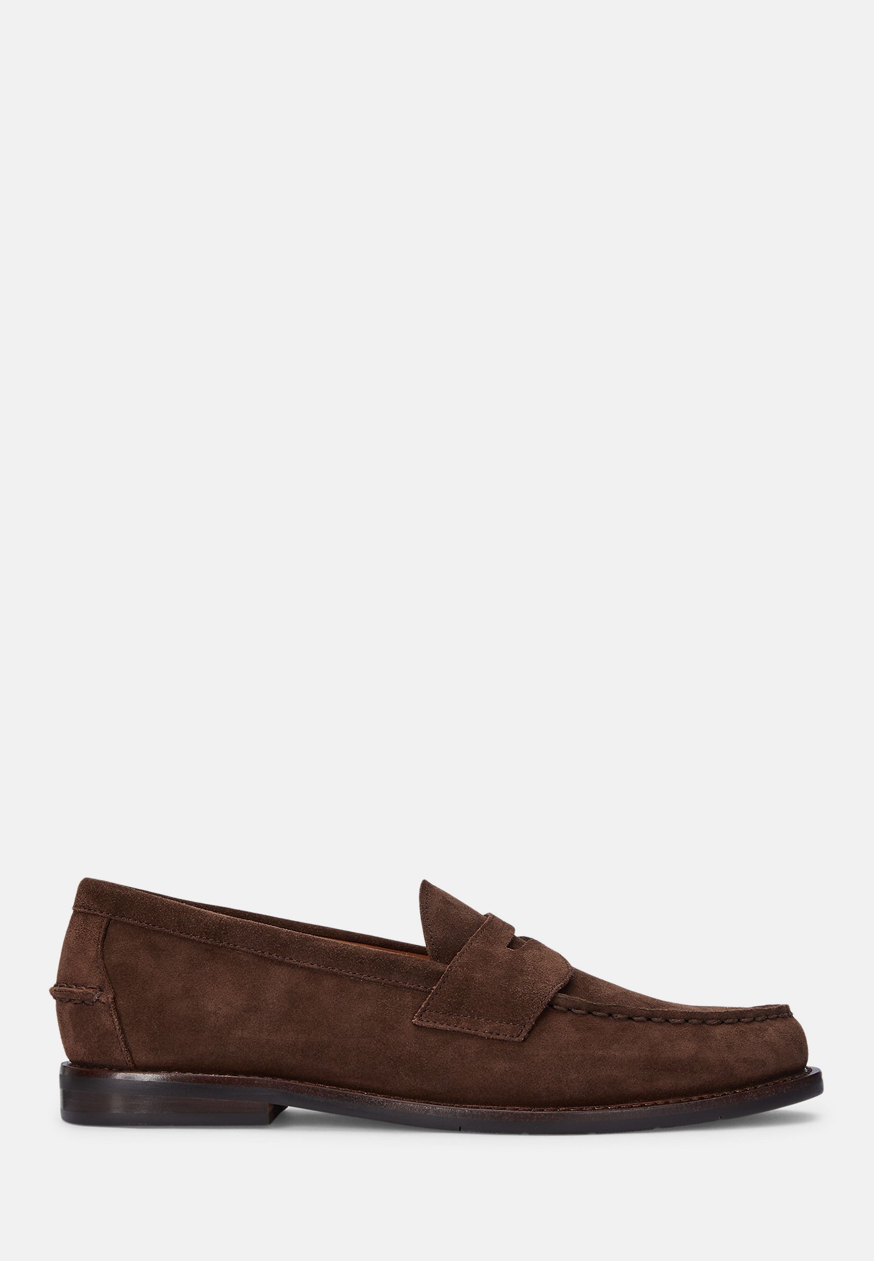 Polo Ralph Lauren ALSTON MOCASSINO IN CAMOSCIO - Mocassini - marrone scuro