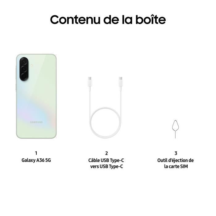 Smartphone SAMSUNG Galaxy A36 5G 256 GB Lima