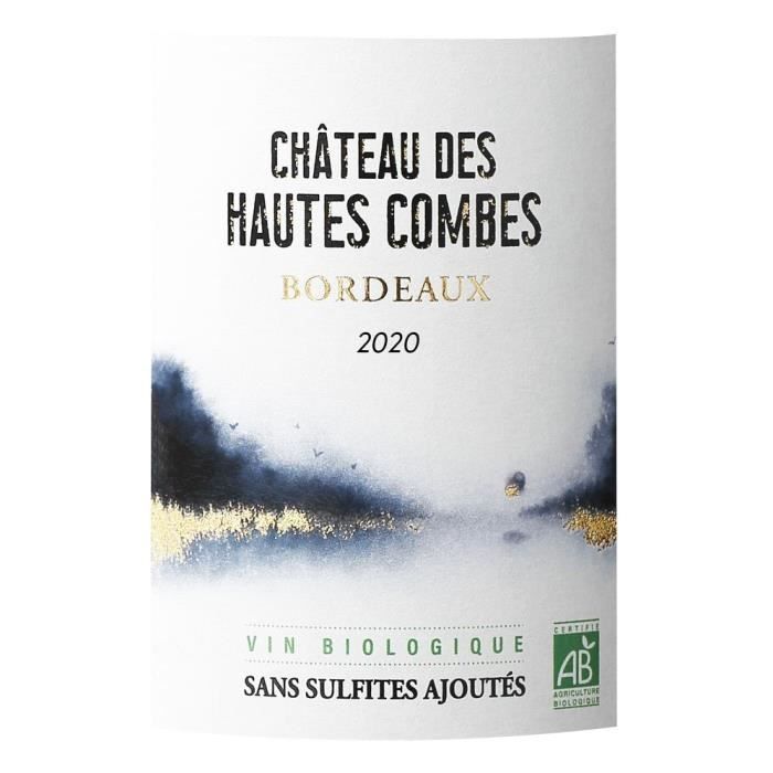 Château des Hautes Combes 2020 Burdeos - Vino Tinto Burdeos - Ecológico