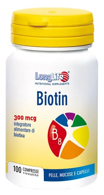 LONG LIFE Longlife Biotine 300 mcg 100 tabletten Huid- en haarverzorging
