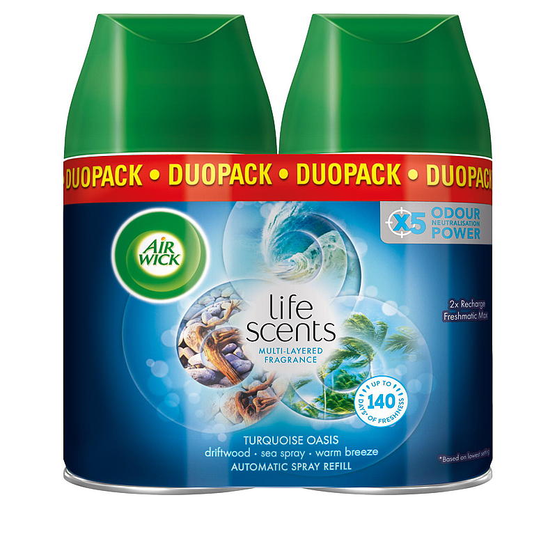 AirWick luftfrisker 2x250 ml refill Turkis Oasis