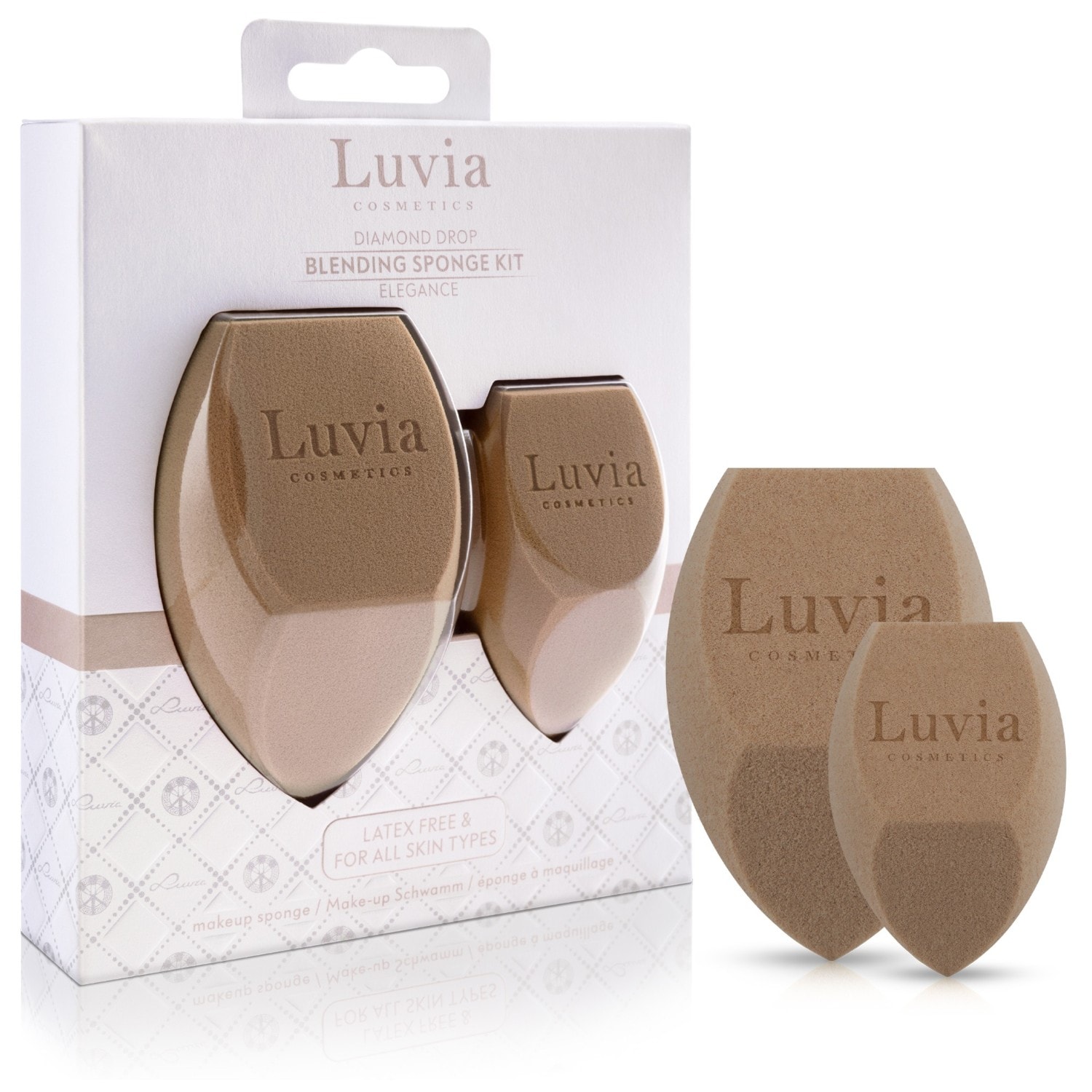 Luvia Kit de Éponges à Maquillage Diamond