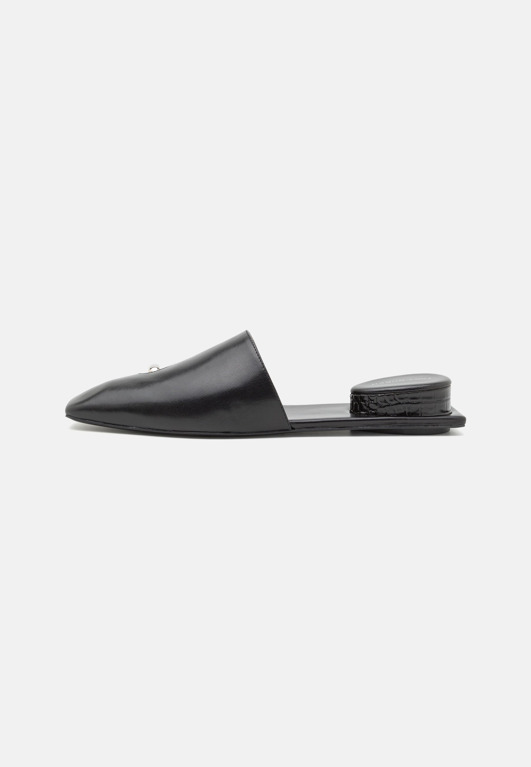 Tory Burch PIERCED MULE - Muiltjes - perfect zwart/zilver