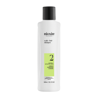 Nioxin Professionals Shampoo Scalp 2 Natural Untreated Hair Tynning Gavesett Hårsjampo Naturlig hår 300 ml 300 ml