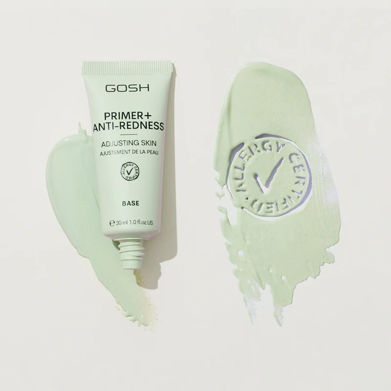 GOSH COPENHAGEN Primer Plus + base de maquiagem redutora de vermelhidão