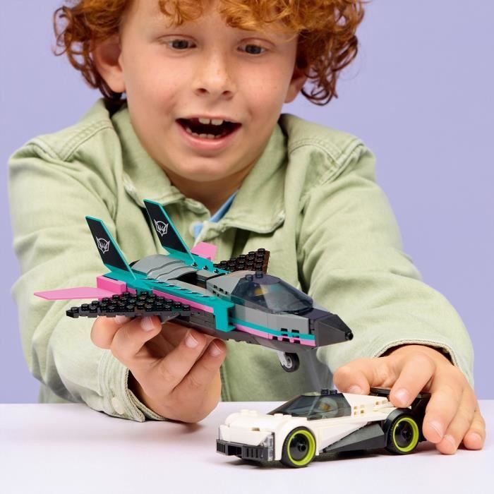 LEGO City 60489 Le Jet Contre la Voiture - Jouet de Construction dès 6 ans - Idée Cadeau