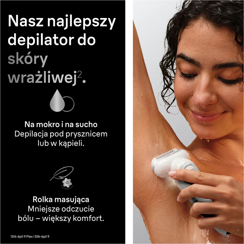 Braun Silk-épil 9 9-241 epilator z maksimalno prilagodljivo glavo za mokro in suho britje