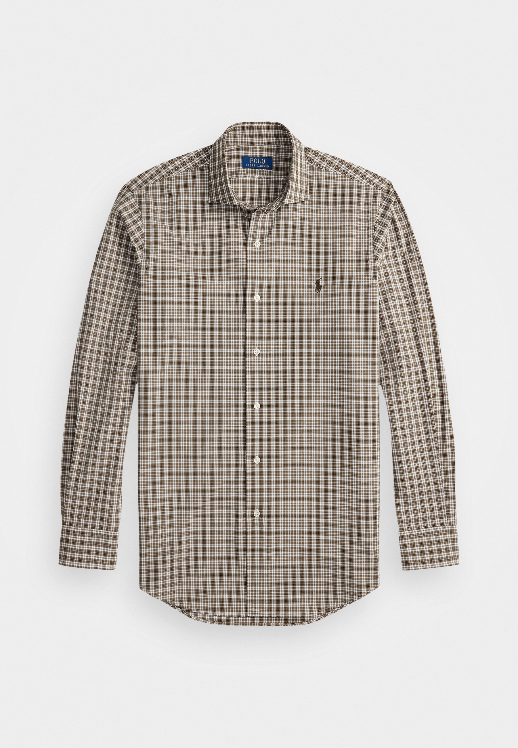 Camicia Polo Ralph Lauren CUSTOM FIT a quadri in popeline elasticizzato - Camicia - marrone multi