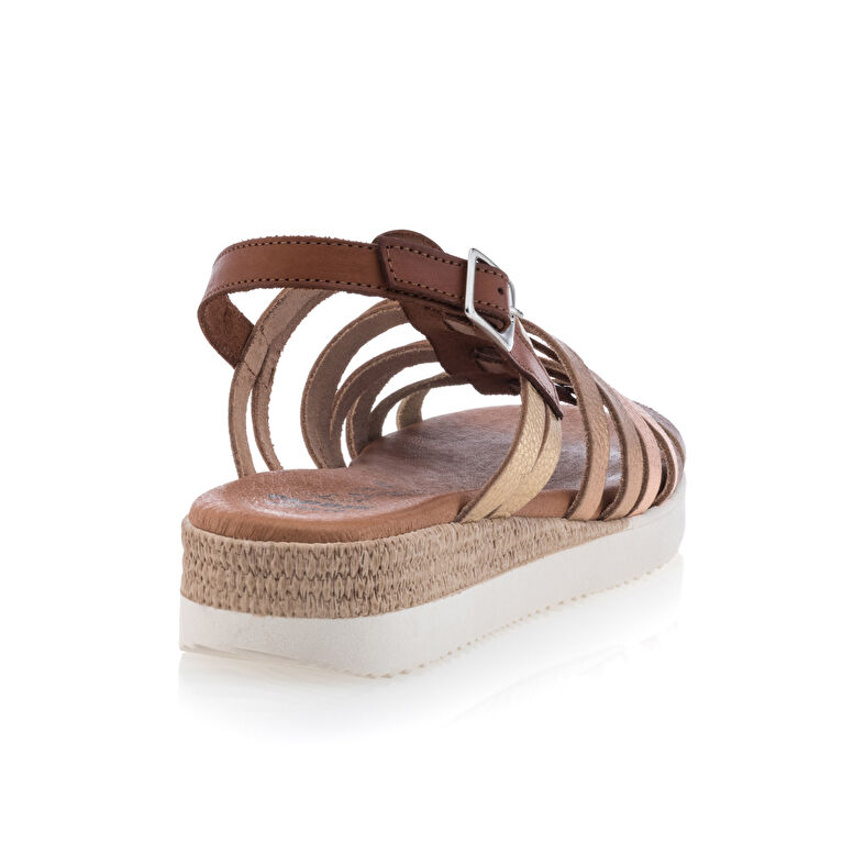 Brune sandaler / sko med åpen tå til dame