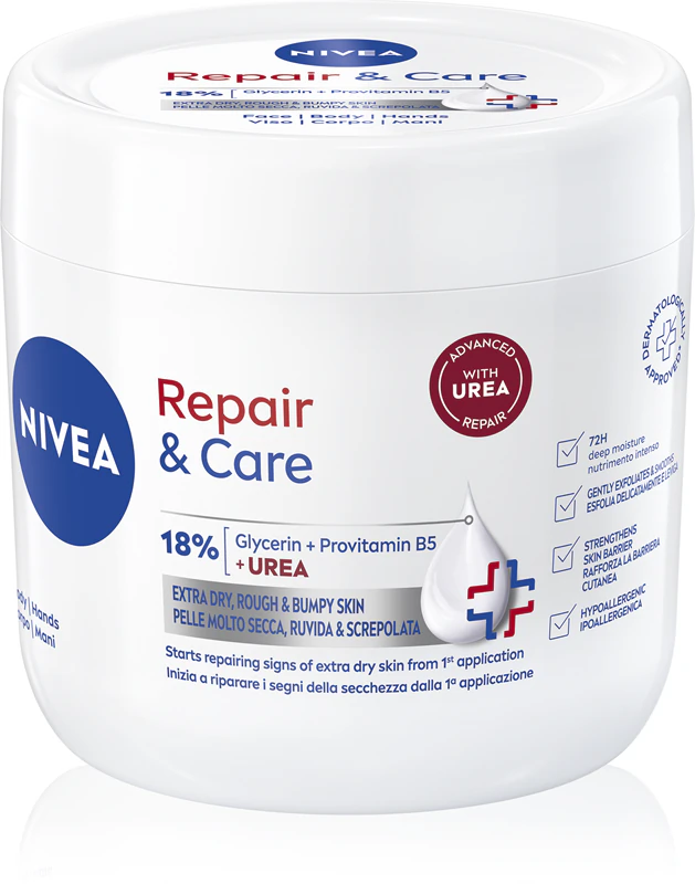 NIVEA Repair & Care Urea Regenererende Bodycrème voor de droge en zeer droge huid