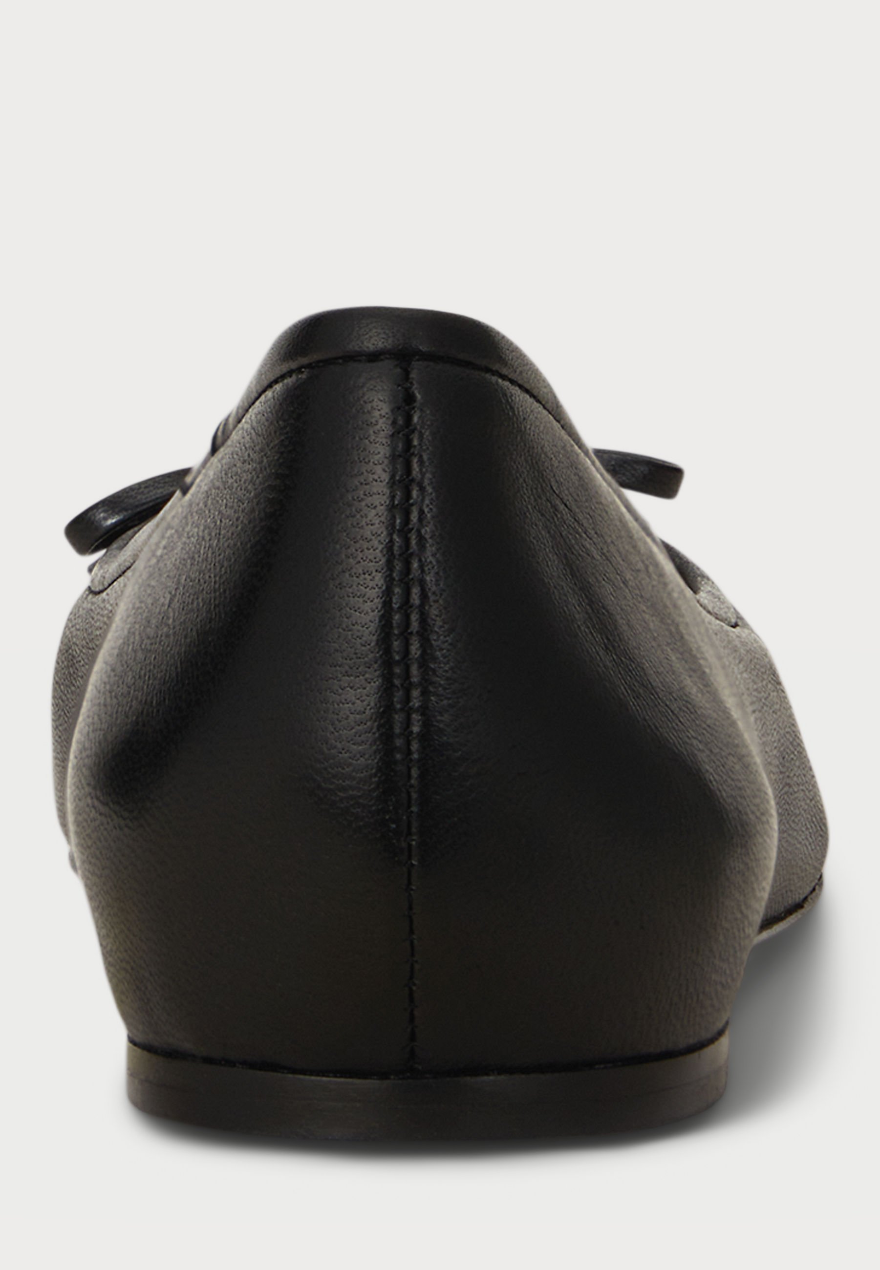 Polo Ralph Lauren ODINIAI BALETINIAI BATAI SU SMAIGIAIS ŽALIAIS ODINIAIS BALETINIAIS BATAIS - Juodi baleto bateliai