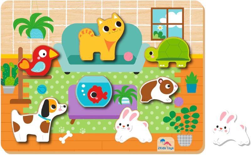 Quebra-cabeça educativo de formas da 2Kids Toys