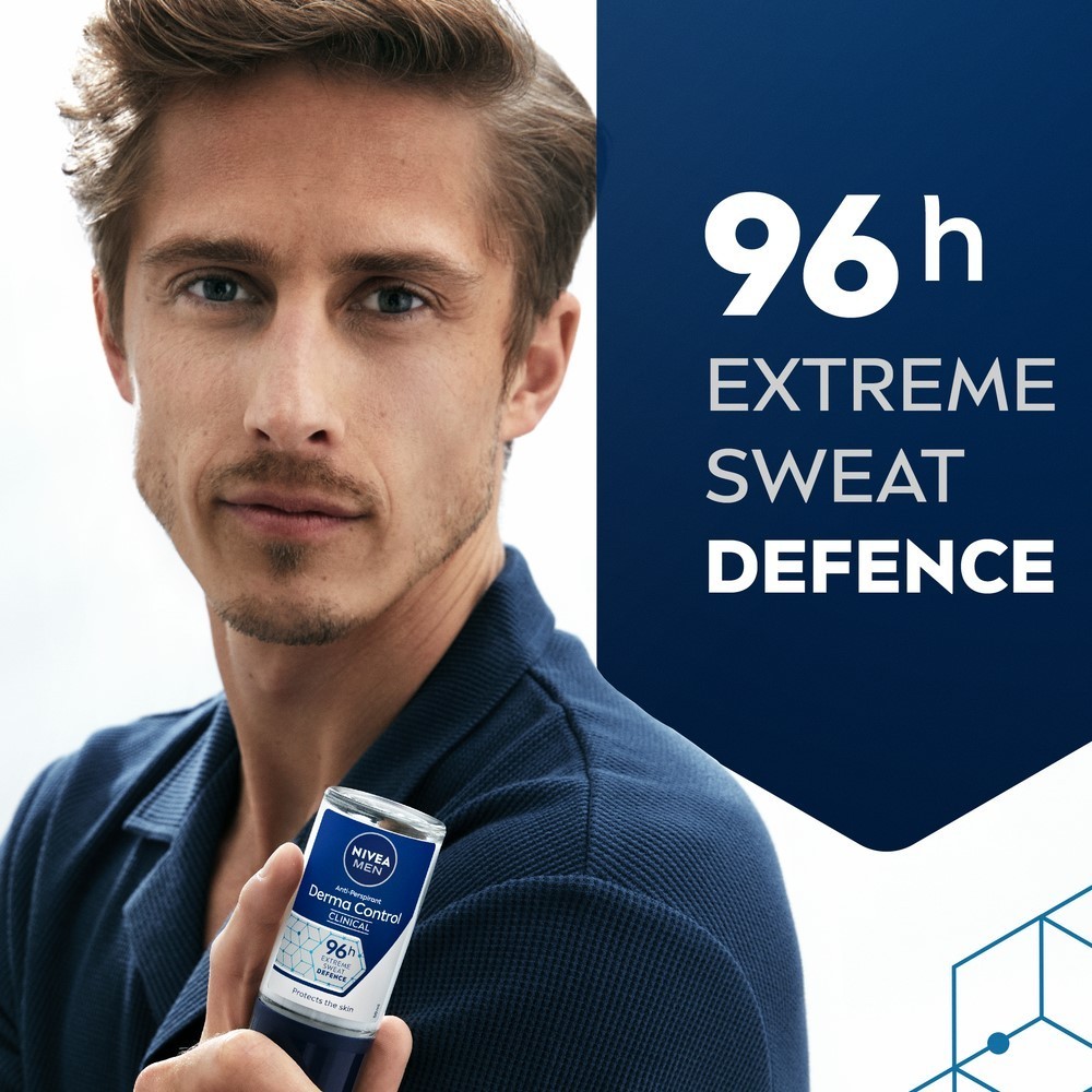 NIVEA Déodorant Bille homme détranspirant transpiration et odeurs excessives 96h