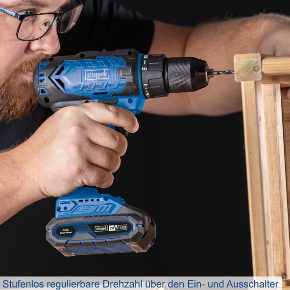 Cordless drill/driver C-DD45-X, including battery and charger